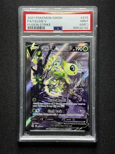 PSA 9 MC Pokemon Celebi V #245 Fusion Strike Alt Art ERRORE DI TAGLIO! - Foto 1 di 5