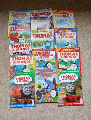 Thomas the Tank Engine & Friends Magazine Bundle x 12  1999/2000 & 80s annual - Image 1 of 4