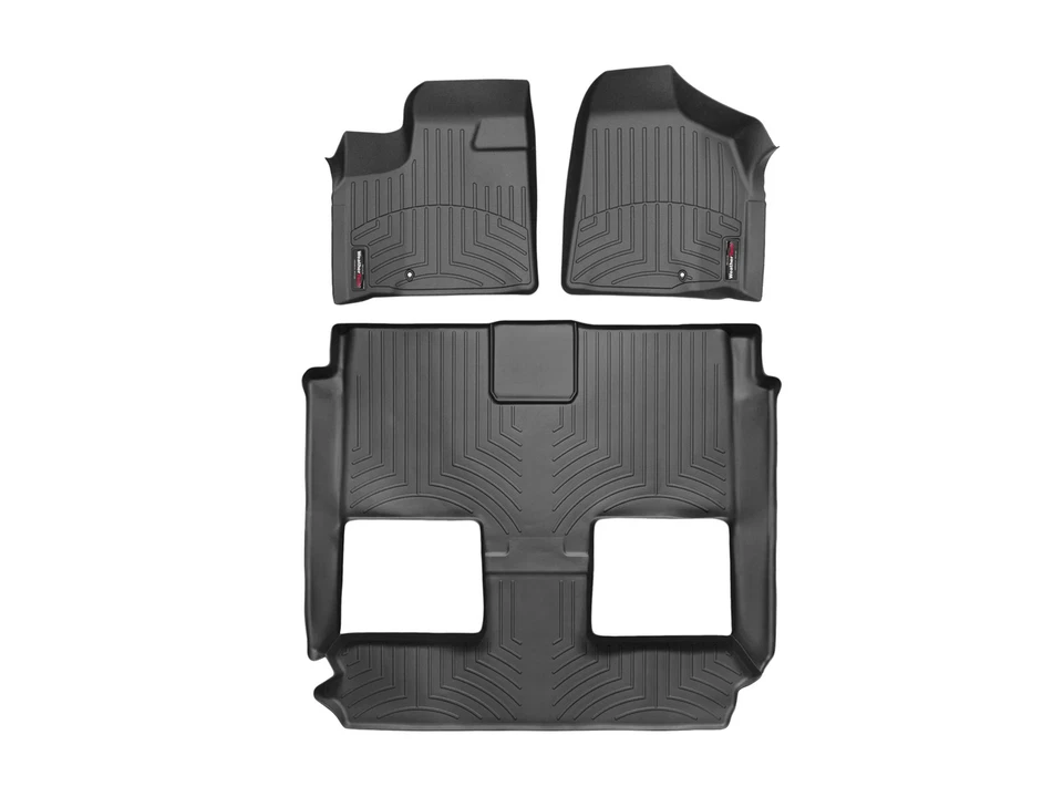 WeatherTech Floorliner для 2013-2020 Dodge Grand Caravan - полный комплект, черный - Изображение 1 из 4