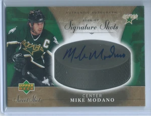 Mike Modano Signature Shots Auto 2006-07 Upper Deck Sweet Shot - Picture 1 of 2