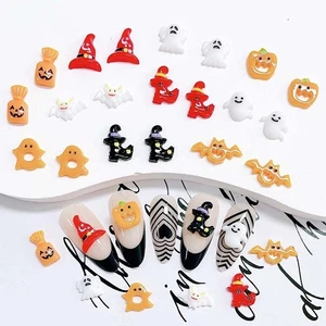 10Pcs/set Nail Art Charms Halloween Nail Decorations Manicurist - Picture 1 of 7