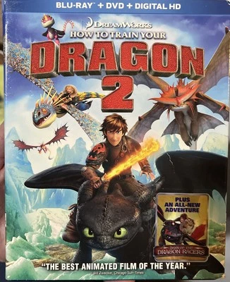 How To Train Your Dragon 2 (Blu-Ray/DVD, 2-Disc Set, 2014) w/ Slipcover - Image 1 of 4