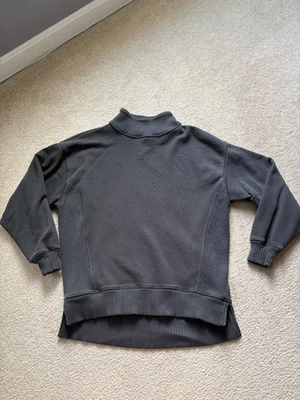Aerie вниз к земле большого размера mockneck толстовка XXS женщин темно-серый - Изображение 1 из 4