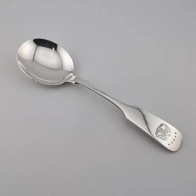 Gorham Colonial Eagle plata esterlina crema cuchara sopa - 6 1/8" - sin monograma Foto 1 de 3