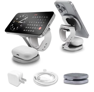 Caricabatteria da viaggio wireless 3 in 1 per dispositivi Apple - Ricarica rapida, senza viaggio... - Foto 1 di 5