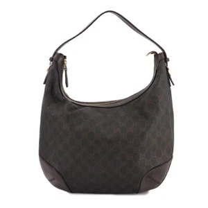 GUCCI GG Supreme Hobo Shoulder Bag Brown 309618 Purse 90277012 - Photo 1 sur 11