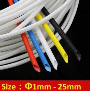 Φ1mm - Φ25mm 4 Colors Heat Resistant Sleeving Cable Wire High Temperature Sleeve - Picture 1 of 5