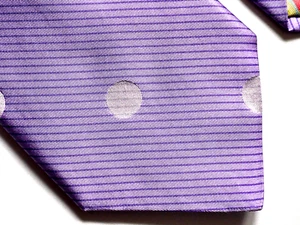 Ted Baker London Woven Silk Tie Geometric Polka Dot Purple 58″x3.5″ USA - Picture 1 of 10