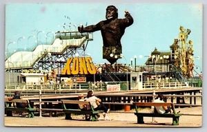 Amusement Park King Kong Go Karts Wildwood New Jersey c1970 Postcard - Picture 1 of 2