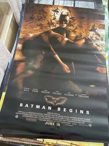 Double Sided Original Movie Posters ~ 27”x40” BATMAN BEGINS - Picture 1 of 4