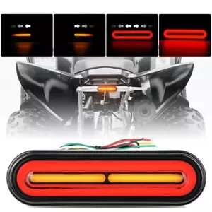 1X LED Motorcycle Tail Light Bar Brake Stop Turn Signal Flowing Running ATV UTV - Picture 1 of 14