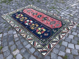Turkish Antique rug Bohemian Area rug Oushak rug Vintage Rug Handmade Wool rug - Picture 1 of 10