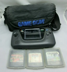 Sega Game Gear Handheld-Konsole mit Tasche und 3 Spielen *REPARATURBEDARF LESEN SIE AUFLISTUNG - Bild 1 von 12