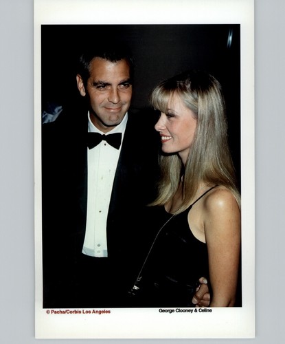 George Clooney & Celine Balitran Red Carpet Stampa Foto Presentatore 1998 LA