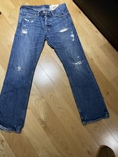 Hollister straight leg ripped jeans