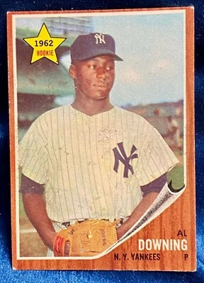 👀⚾ 1962 TOPPS AL DOWNING NEW YORK YANKEES #219 ROOKIE RC VG-EX ⚾👀 - Image 1 of 2