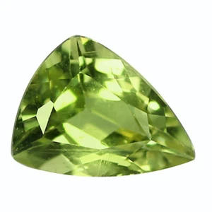 0.74 Ct Tremendous Trillion 6.9 x 5.3 MM 100% Natural Greenish Yellow Apatite - Picture 1 of 4