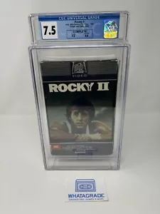 Rocky II (1979) VHS Rare Early 1983 CBS Fox ๐ Side Drawer Box ๐ CGC 7.5 CiB - Picture 1 of 9