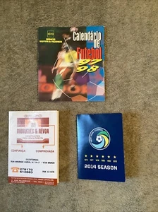 Two 1997/98 Portuguese , One 2014 NY Cosmos Pocket Soccer Schedules EX. - Picture 1 of 7