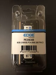 EDGE MEMORY PE256388 8GB DDR4-2666 1Rx8 PC4-21300 SODIMM LAPTOP MEMORY NEW! - Picture 1 of 1