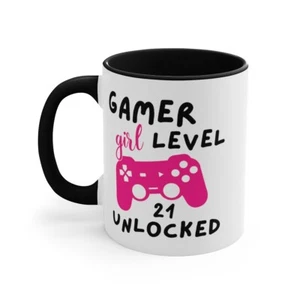 21st Birthday Gift For Her Novelty Mug Gamer Coffee Cup - Picture 1 of 3