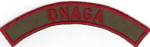 BOY SCOUT ONAGA TRS TKRS KRS TAN & RED KHAKI & RED COMMUNITY STRIP  - Picture 1 of 2