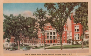 Cartolina di lino Central Maine General Hospital Lewiston - Foto 1 di 2