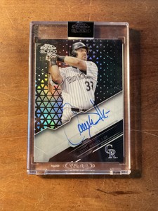 2020 Topps Chrome Black Chrome Black Auto Larry Walker 138/150 Encased Auto HOF