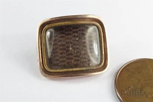 ANTIGUO PASADOR DE LUTO DE ORO DEL PERÍODO GEORGIANO DEL CABELLO DORADO c1820 - Imagen 1 de 4