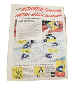 Vintage 1946 Nachkriegsanzeige ganze Seite altniederländisch Ephemera Retro Americana Deko - Bild 1 von 3