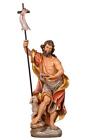 Large Saint John the Baptist Wood Carving - Hand Carved & Hand Painted Figurine