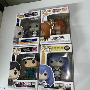 Lot Of 4 FUNKO Pop, Mix Lot Tokyo Choul,Squid Game,boruto ,Thor … Pic - Picture 1 of 3