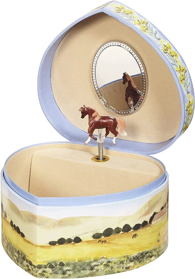 Enchantmints Love Of Horse Heart Musical Jewelry Box-Best Gift for Girls and Boy