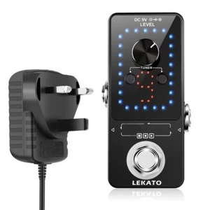 LEKATO Guitar Looper Effect Pedal Tuner 40 Mins 9 Slots Looping + UK Plug - Picture 1 of 9