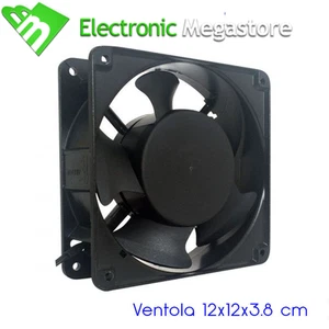 Ventola Universale assiale 220V 120x120x38mm Con Corpo in Alluminio 2800rpm - Foto 1 di 1