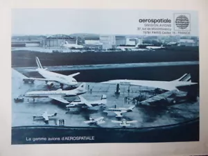 1977-78 AEROSPACE PUB AIRBUS CONCORDE CARAVELLE FOUGA TRANSALL FRENCH AD - Picture 1 of 1