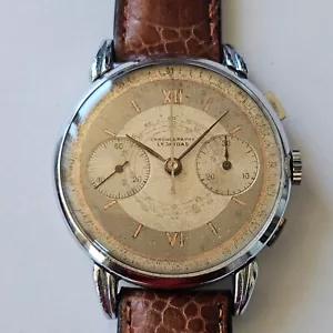 LEONIDAS-CRONO-ANSE DOPPIE A RAGNO-RUOTA A COLONNE-VALJOUX 22-OVERSIZE (38 MM) - Bild 1 von 24