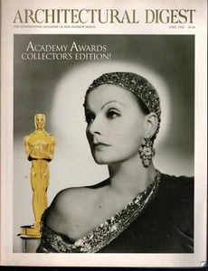 Architectural Digest Magazine April 1992 Greta Garbo Academy Awards Oscars - Picture 1 of 1