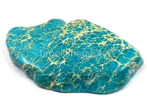 67.45 Ct Natural BLUE Turquoise Slab Uncut Rough Certified Loose  Gems 5ATZ - Picture 1 of 5