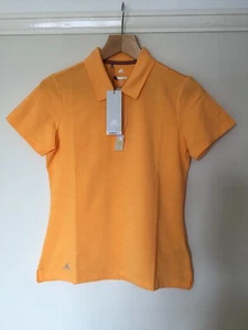 Adidas Ladies Ultimate 365 Golf Polo Shirt Orange New Small Breathable Stretch - Picture 1 of 6
