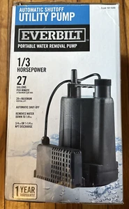 Everbilt HPEBAU33 1/3 HP Utility Pump - Black - Picture 1 of 10