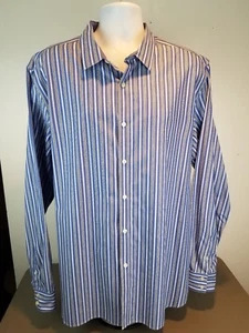Claiborne 80s 2-Ply Mens Slim Fit Long Sleeve Button Down Dress Shirt - XXL - Picture 1 of 9