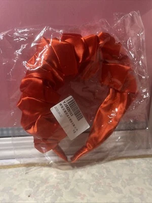 Diadema de Satén con Pliegues Plisados para Niñas Color Rojo Cabello Decorativo Foto 1 de 4