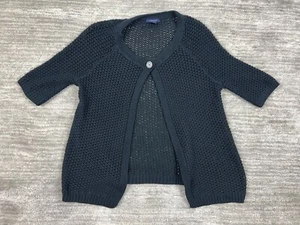 Westbound Sweater Womens Small Cardigan Shrug Shortsleeve Knit Cotton Button - Picture 1 of 10