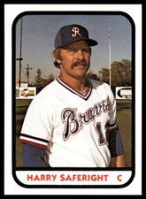 1981 TCMA Richmond Braves Harry Saferight Richmond Braves #24