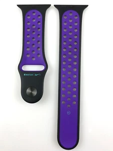 Oryginalny zegarek Apple Watch Nike Sport Band 40mm 41MM 42MM Czarny/Hyper Grape Pin +ML - Zdjęcie 1 z 10