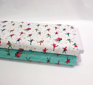 Makower Skaters Christmas Fabric Advent Calendar Fabric Panels - Picture 1 of 6