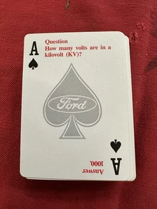 CARTE DA GIOCO VINTAGE FORD TECHNICIAN LIBERTY - PRIMA DEL CODICE 11 - CONCESSIONARI FORD - Foto 1 di 8