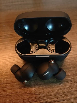 Sony WF-1000XM4 Noise Canceling Wireless Bluetooth Earbuds Headphones Black - Image 1 of 4