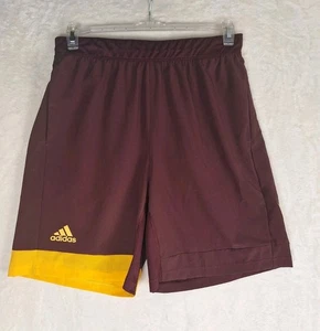 Arizona State Sun Devils Large Adidas shorts team issued MAROON GOLD Aeroready - Picture 1 of 14